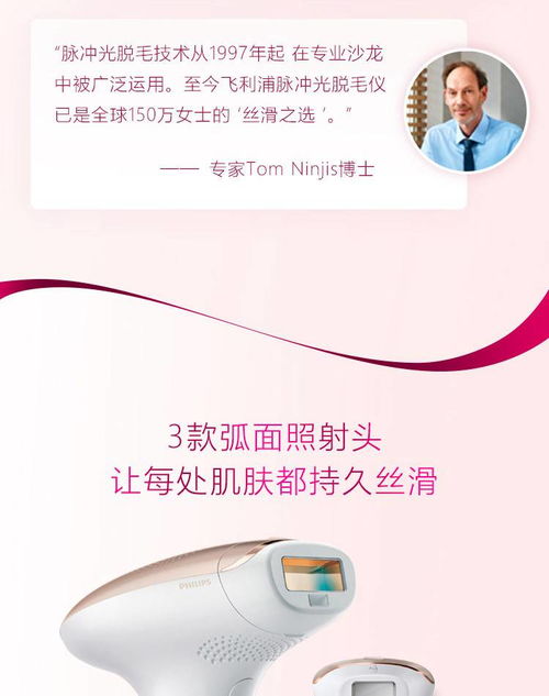 飛利浦Lumea SC1999/80強(qiáng)脈沖光脫毛儀 科技美膚的居家之選